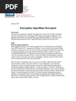 Download Encryption Algorithms Decrypted by Communication Devices Inc SN28993938 doc pdf