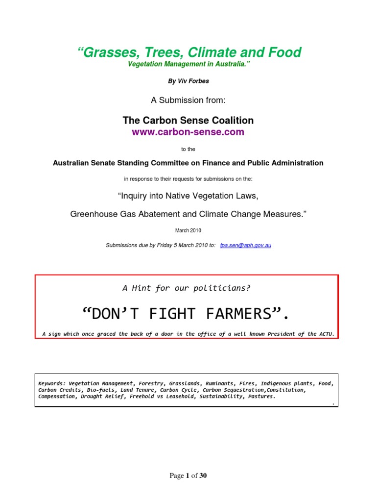 Vegetation Management and Climate in Australia | PDF | Wildfire | Coal