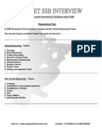 Screening Test - Reasoning Topics and PPDT
