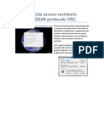 Configuración Acceso Escritorio Remoto DEBIAN Protocolo VNC