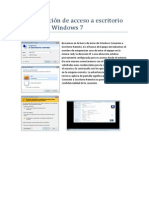 Configuración de Acceso A Escritorio Remoto en Windows 7