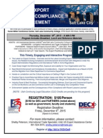  Salt Lake City-December 10-Evolving Export Controls...