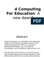 cloud computing for education