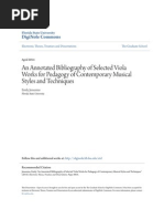 Download An Annotated Bibliography of Selected Viola Works for Pedagogy Of by Jaco Faketorious SN289950086 doc pdf
