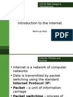 Introduction To The Internet: CS134 Web Design & Development