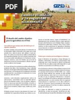 Cambio climático y la seguridad alimentaria - BOLETÍN N° 3
