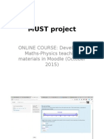 MUST Project - Online Course