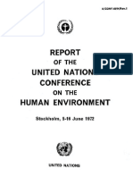 Report of the UN on Conference on the Human Environment
