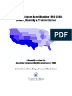 US Latino Religious Identification 1990-2008