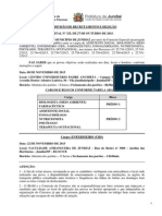 Convocação para provas de concurso público para cargos em Jundiaí