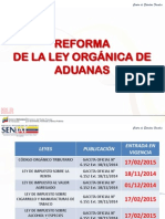 Analisis Reforma Ley Organica de Aduana 2015