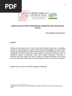 Serviço Social e Perfis Pedagógicos Elementos Para Uma Análise Crítica