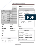 PA34-200T Takeoff Landing Data Card (TOLD) : (Forward Facing)