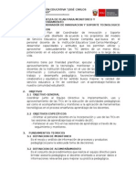 Plan monitoreo y acompañamiento TICs IE José Carlos Mariátegui