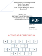 Estructura Organizativa y Funcional Del Sistema de Seguridad Social