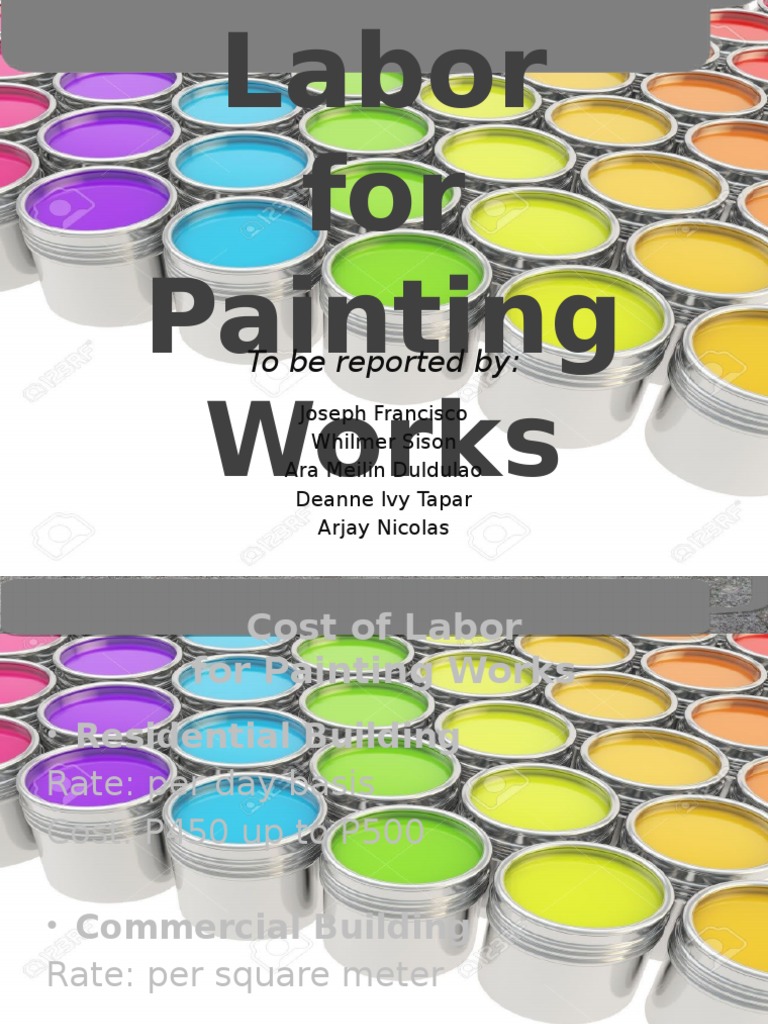 Labor Cost Estimates for Painting Works | PDF | Technology & Engineering