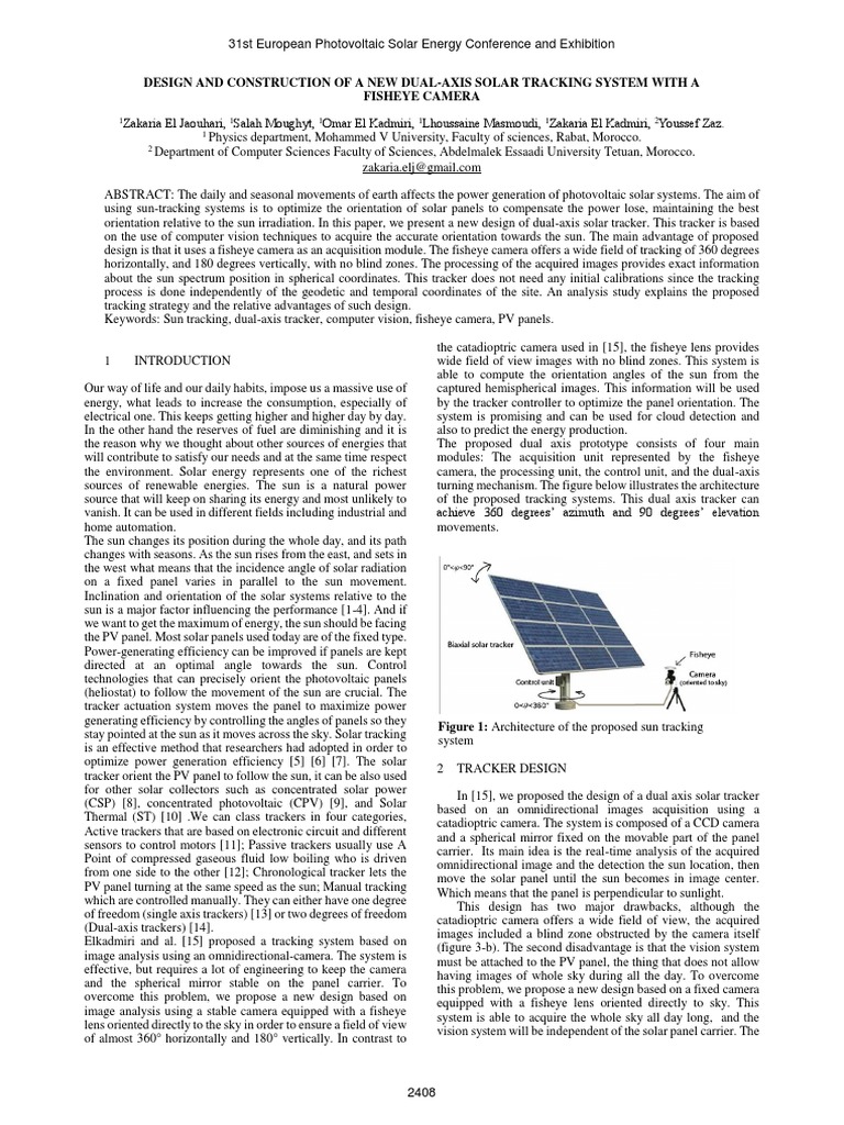 Design and Construction of A New Dual-Axis Solar Tracking System With A ...