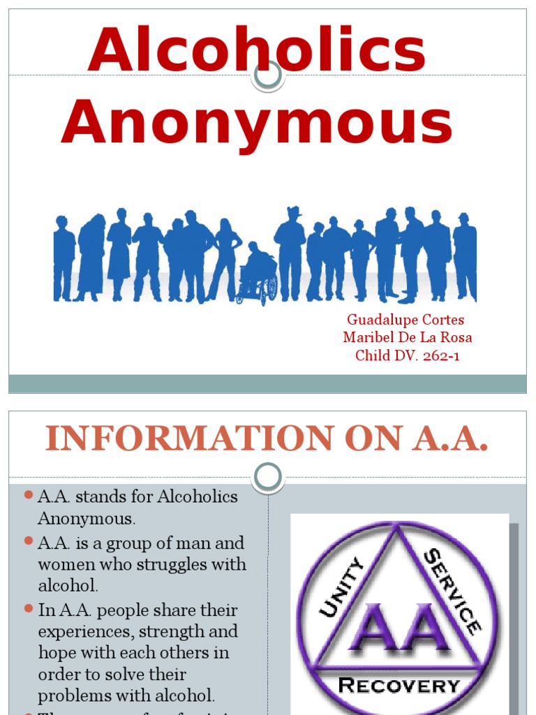 Alcoholics Anonymous PDF