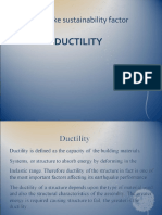 Earthquake Sustainability Factor: Ductility