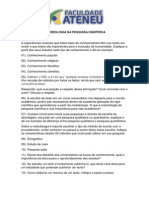 Metodologia Da Pesquisa Científica - Luciana Rodrigues PDF