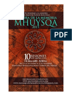 Cátedra de La Memoria Mhuysqa 2015