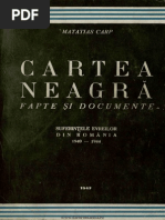 Cartea Neagra, Suferintele Evreilor Din Romania, Vol 1, 1946 | PDF
