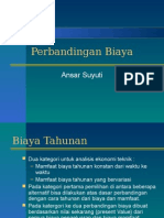 Perbandingan Biaya