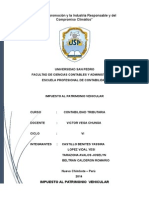 Impuesto Al Patrimonio Vehicular