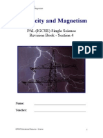 Section 4 - Electricity and Magnetism - With Notes Page