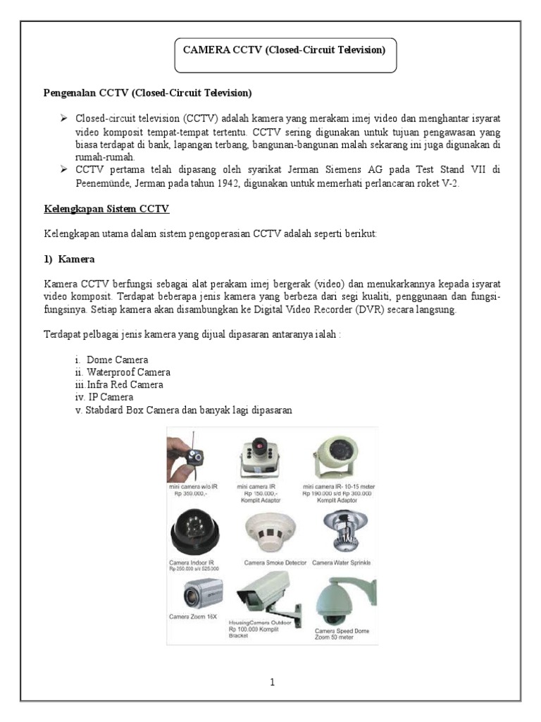 Camera CCTV | PDF