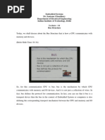 Embedded Systems Dr. Santanu Chaudhury Department of Electrical Engineering Indian Institute of Technology, Delhi Lecture - 14 Bus Structure