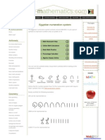 Egyptian Numeration System