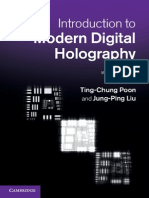 Introduction To Modern Digital Holography With Matlab