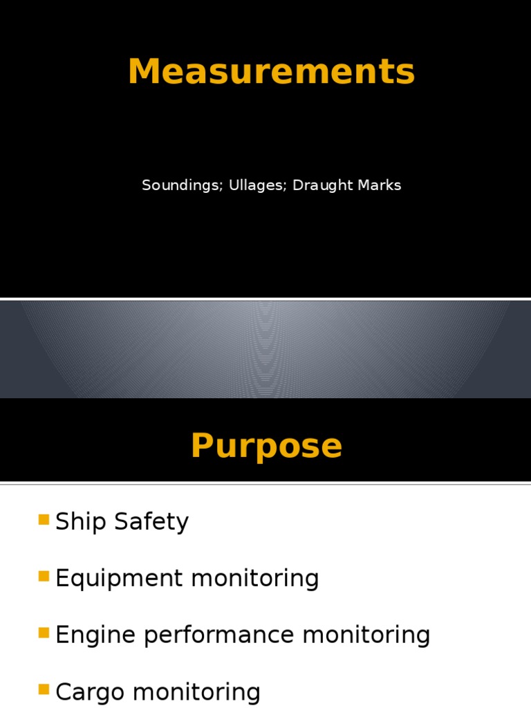 Ship Measurement and Monitoring Guide | PDF