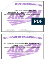 Mr. Eric Leonardo A. Lape: This Certificate Is Awarded To