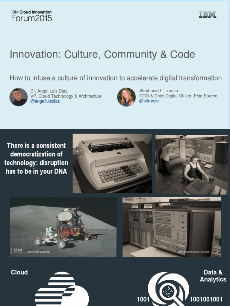 Innovation: Culture, Community & Code | PDF | Open Stack | Cloud Computing