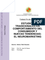 ESTUDIOS TRADICIONALES EN COMPORTAMIENTO DEL CONSUMIDOR Y NUEVAS TENDENCIAS