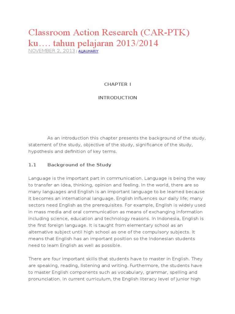 Classroom Action Research | PDF | Learning | Epistemology