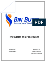 It Policies and Manual
