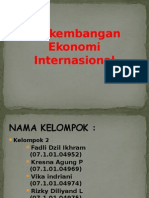 Perkembangan Ekonomi Internasional