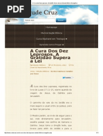 A Cura Dos Dez Leprosos _ Gratidão Acima Da Lei _ Estudo Bíblico Evangélico