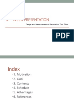 4 Week Presentation: Design and Measurement of Retardation Thin Films