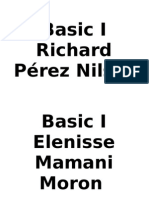 Basic and Intermediate Level Students at Richard Pérez Nilser School