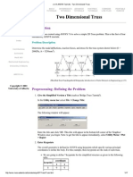 U of a ANSYS Tutorials - Two Dimensional Truss