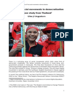 The Role of Thai Social Movements in Democratisation
