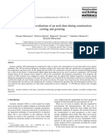 Acoustic Emission Evaluation of An Arch Dam During Construction Cooling and Grouting