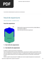 Dimensionare Si Alegere Vas de Expansiune PDF