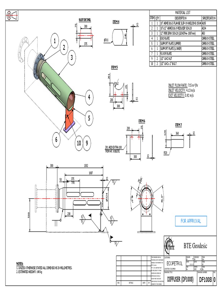 Geodesic Diffuser Drawing DF1008 | PDF