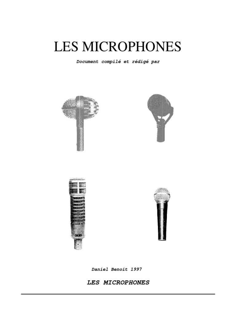 Caractéristiques des microphones 1997 | PDF | Microphone | Enregistrement