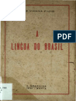 A Lingua Do Brasil Media - Luiz Vianna Filho - 1936